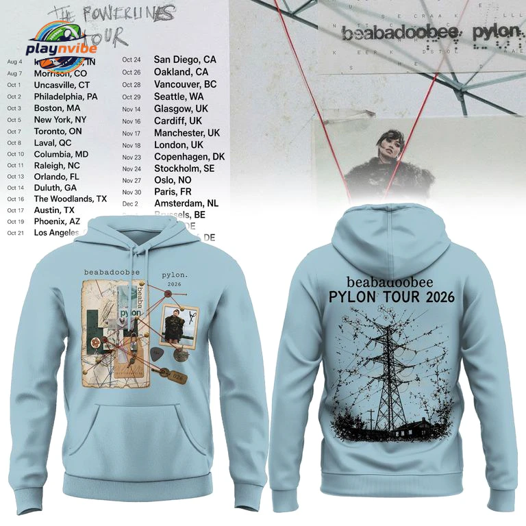Beabadoobee Pylon Tour 2026 For Fan Hoodie