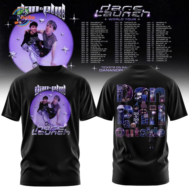 Dan and Phil Hard Launch World Tour Hoodie