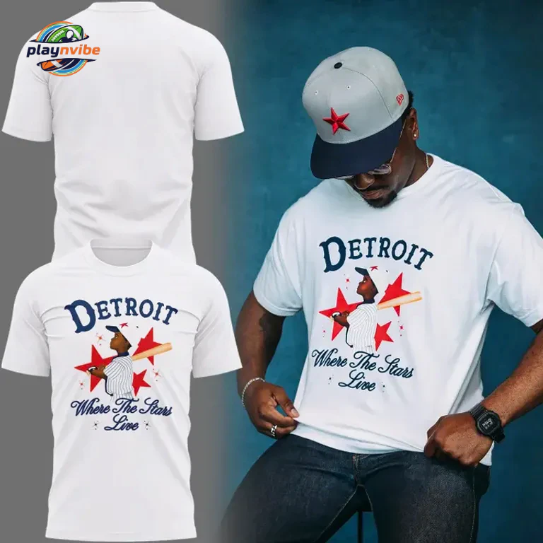 Detroit Tigers Detroit Stars White T-Shirt