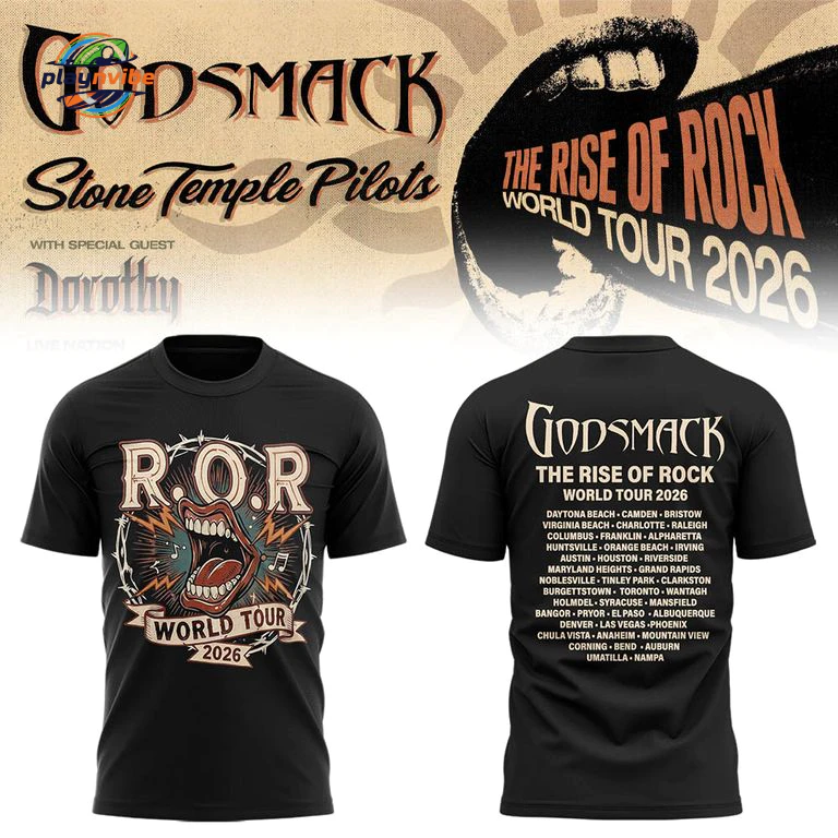 Godsmack The Rise Of Rock Tour 2026 T-Shirt