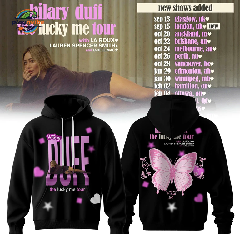 Hilary Duff Lucky Me Tour Hoodie