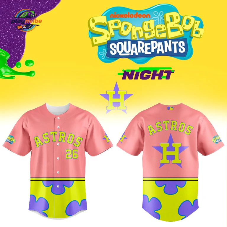 Houston Astros SpongeBob Night 2026 Edition Jersey