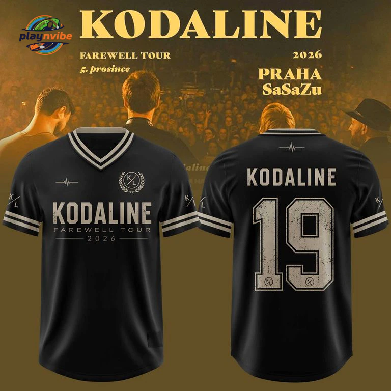 Kodaline Farewell Tour 2026 Football Jersey