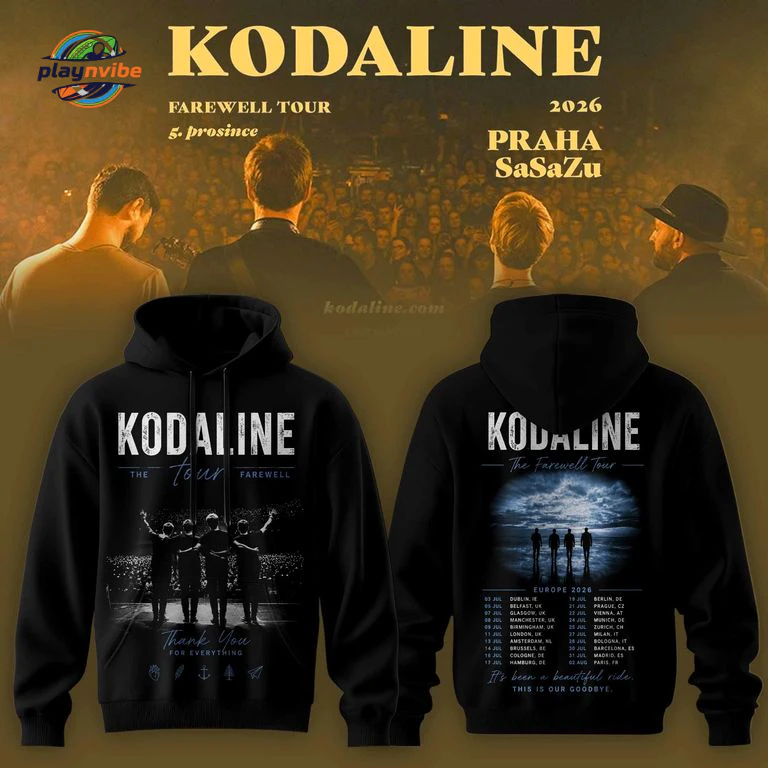 Kodaline Farewell Tour 2026 Hoodie