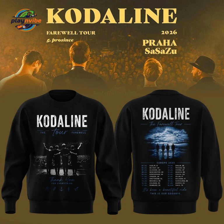 Kodaline Farewell Tour 2026 Hoodie