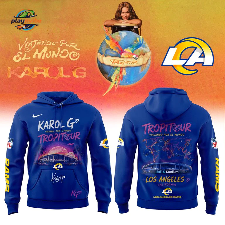 LA Rams – Karol G Viajando Por El Mundo Tropitour Hoodie