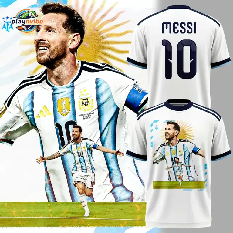 Lionel Messi Argentina National Football T-Shirt