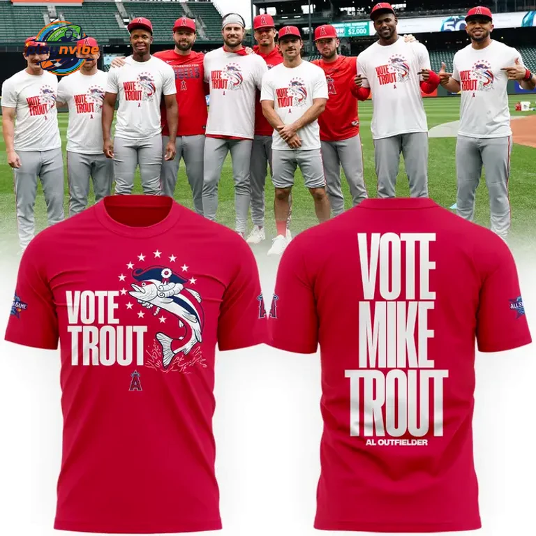 Los Angeles Angels Vote Mike Trout T-Shirt Los Angeles Angels Vote Mike Trout T-Shirt