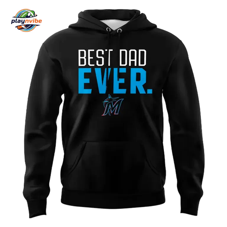 Miami Marlins Father’s Day Black Hoodie