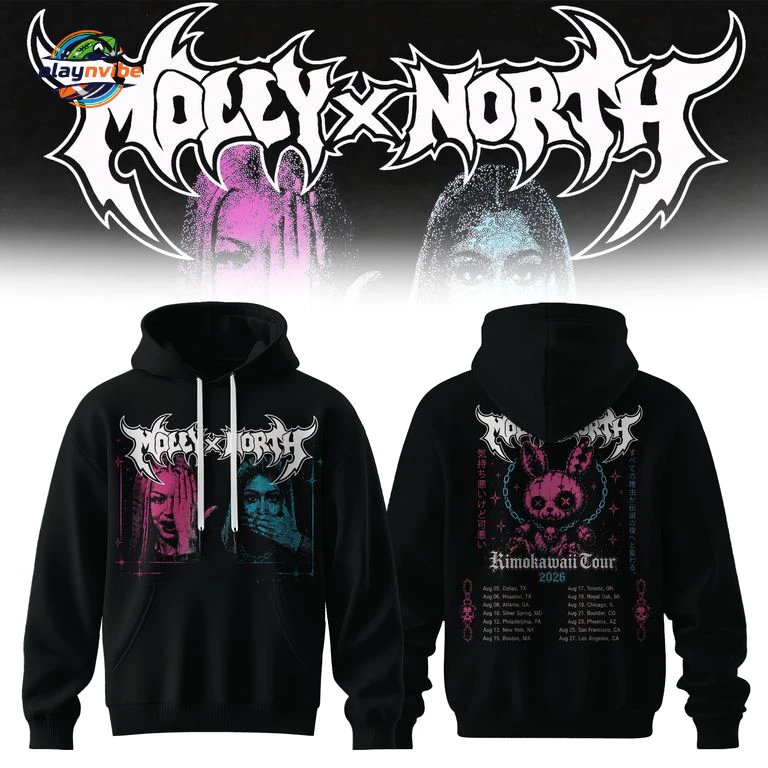 Molly Santana North West – Kimokawaii Tour 2026 Black Hoodie