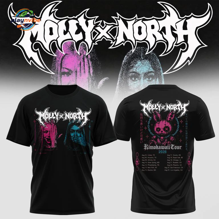 Molly Santana North West – Kimokawaii Tour 2026 Black Hoodie