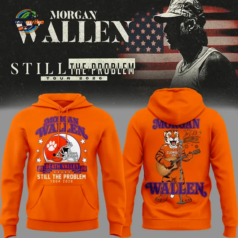 Morgan Wallen x Clemson Tigers Still The Problem Tour 2026 Hoodie