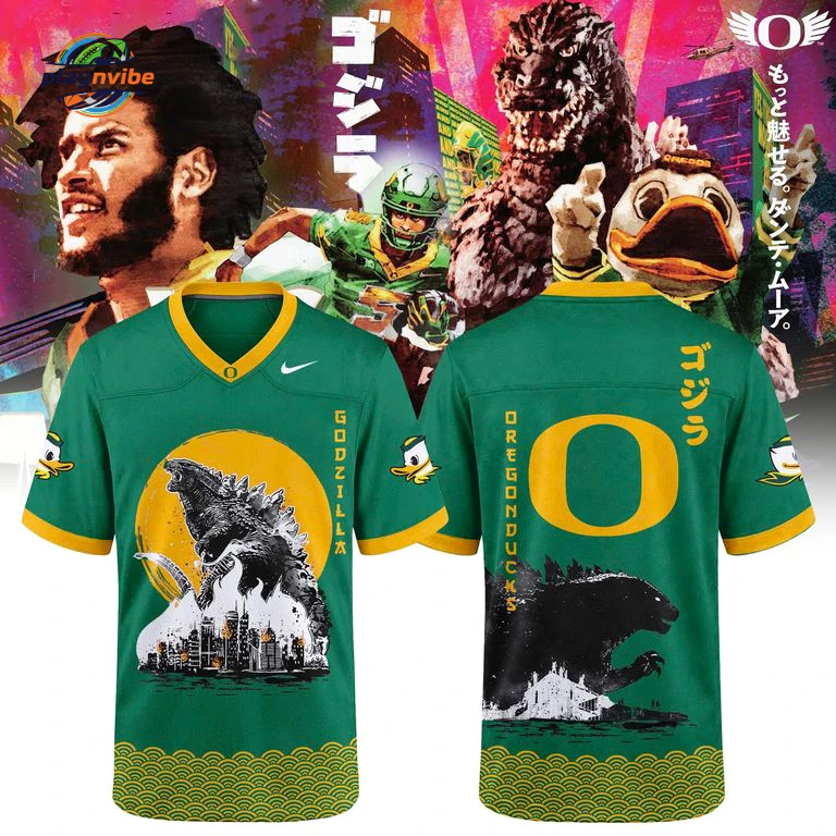 Oregon Ducks x Godzilla Edition Football Jersey