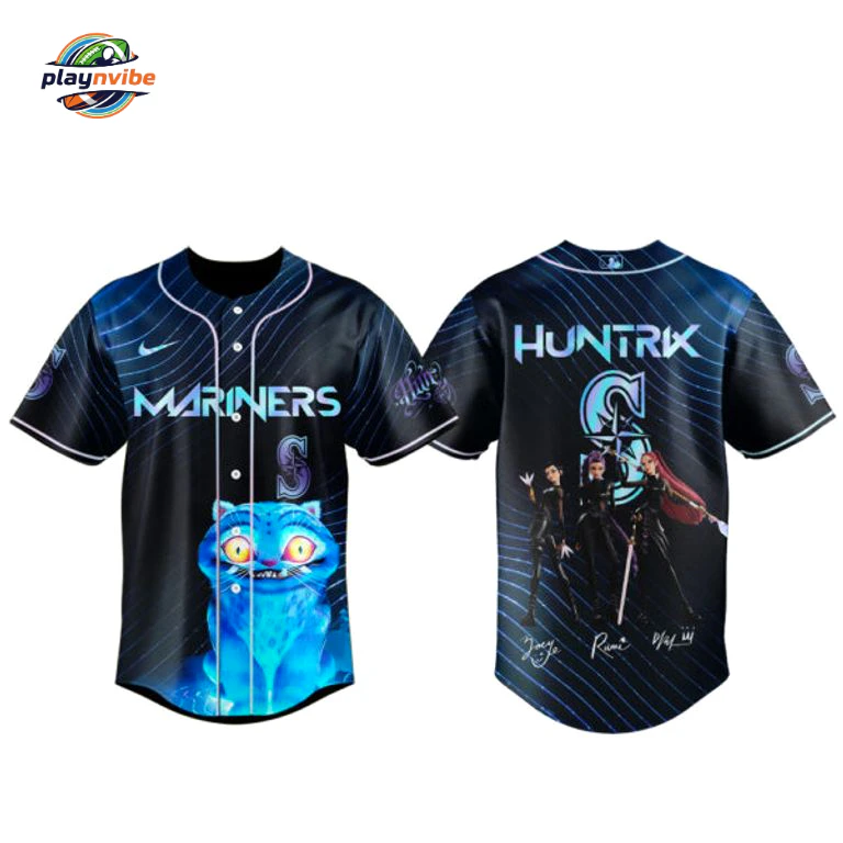 S Mariners KPop Demon Hunters 2026 Baseball Jersey