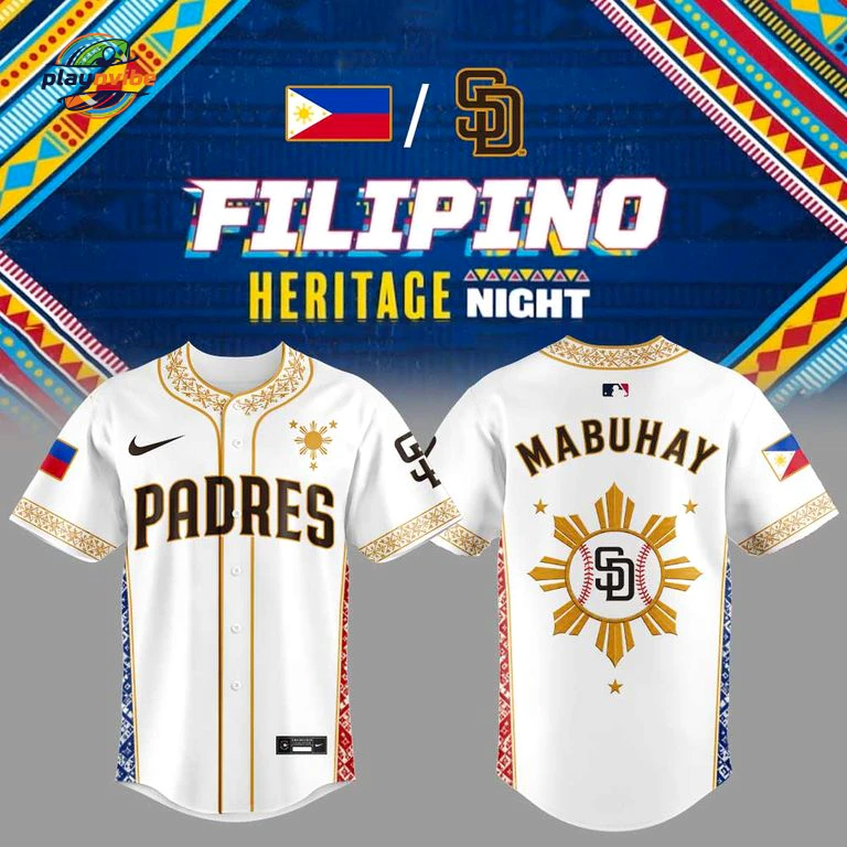SD Padres Filipino Heritage Night Baseball Jersey