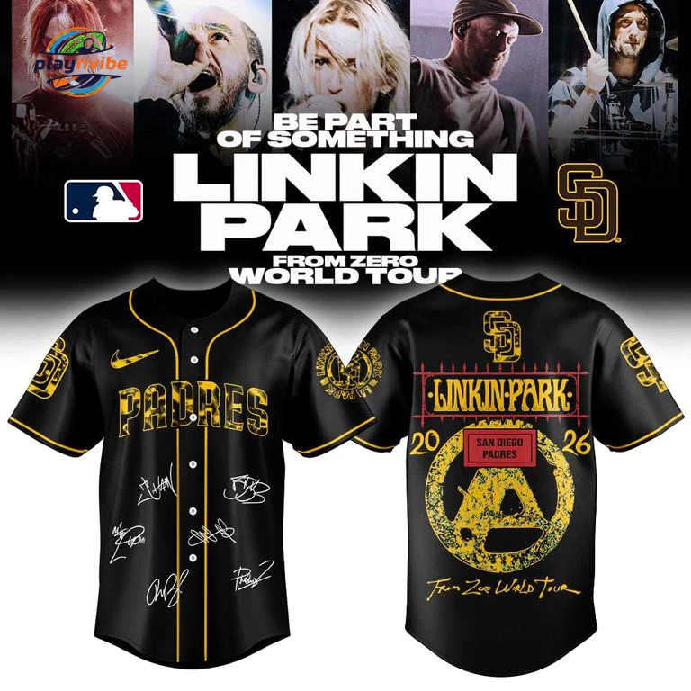 SD Padres x Linkin Park From Zero World Tour 2026 Jersey