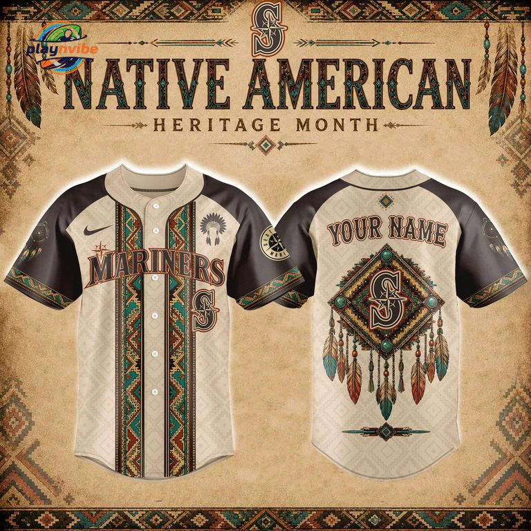 Seattle Mariners Native American Heritage Month Jersey