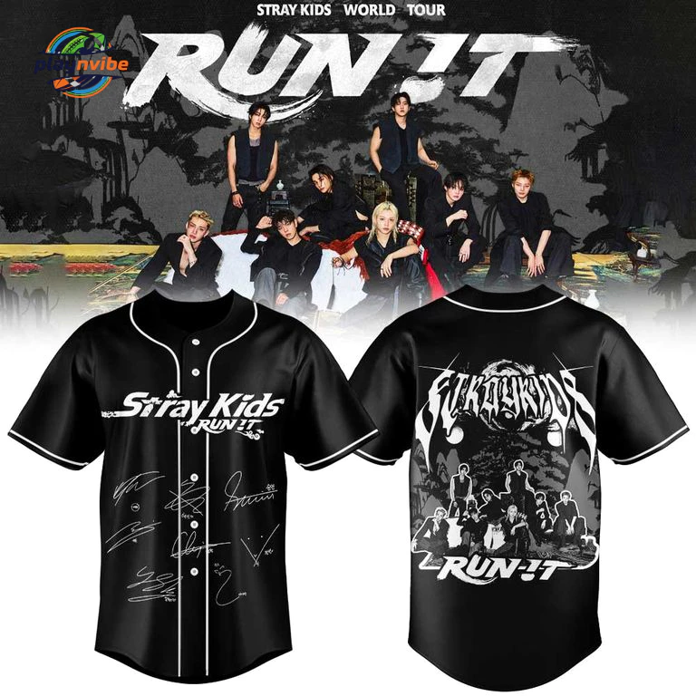 Stray Kids RUN IT World Tour Signature Jersey