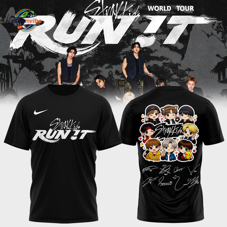 Stray Kids World Tour RUN IT Edition T-Shirt