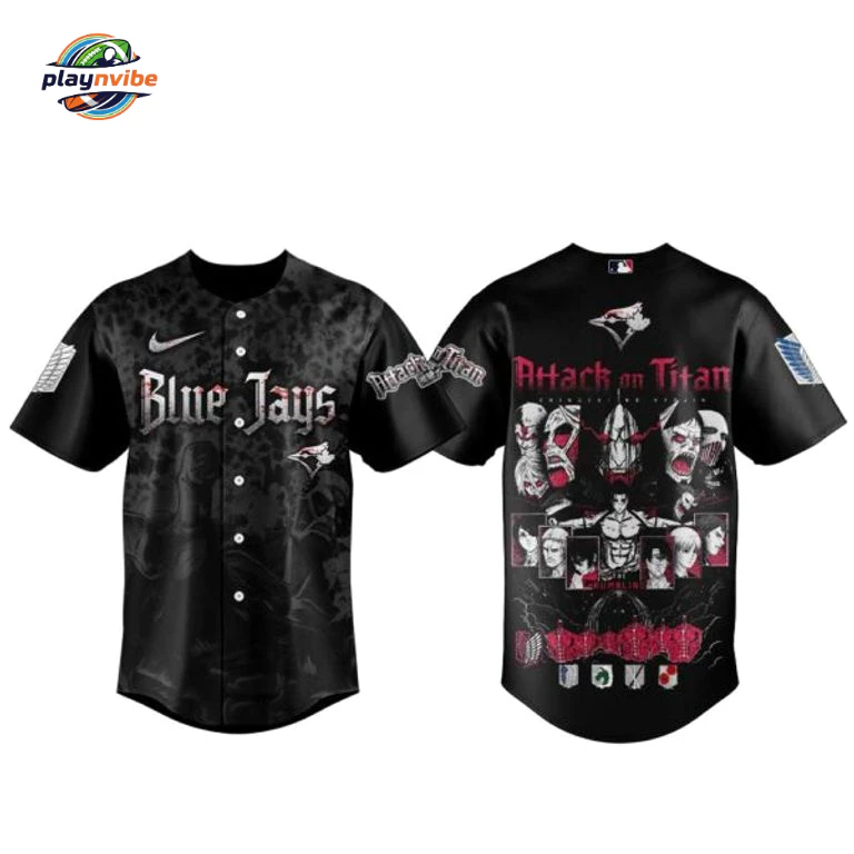 TB Jays x Attack on Titan 2026 Baseball Jersey