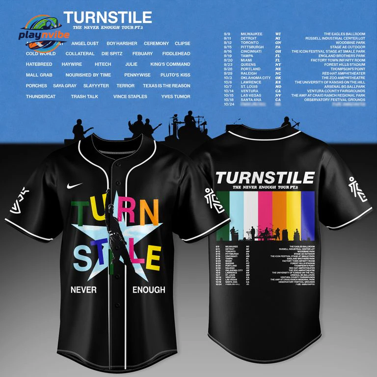 Turnstile The Never Enough Tour Jersey