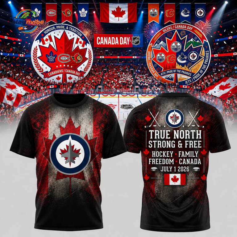 Winnipeg Jets Canada Day Hockey T-Shirt