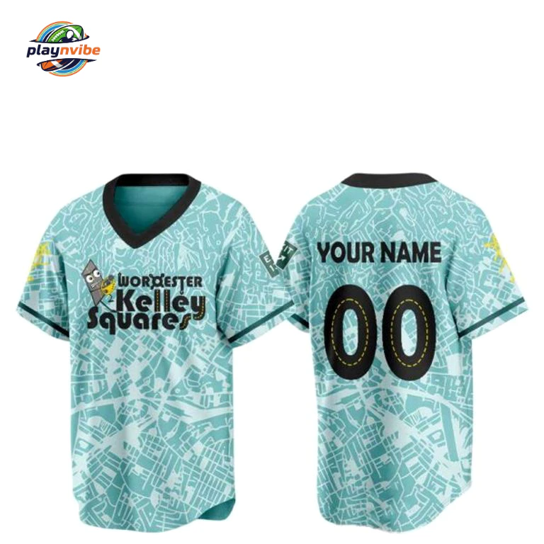 WooSox KELLEY SQUARES  Jersey