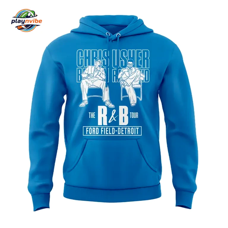 Chris Brown & Usher Raymond x Detroit Lions Hoodie