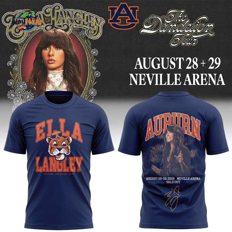 Auburn Tigers x Ella Langley The Dandelion Tour 2026 Hoodie