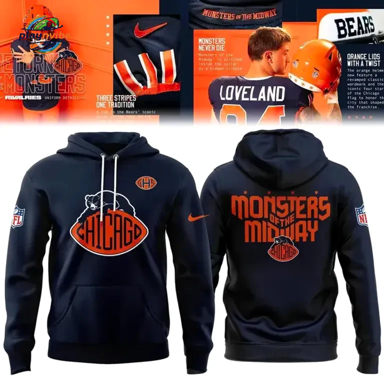 Chicago Bears Return Of The Monsters 2026 Hoodie Chicago Bears Return Of The Monsters 2026 Hoodie