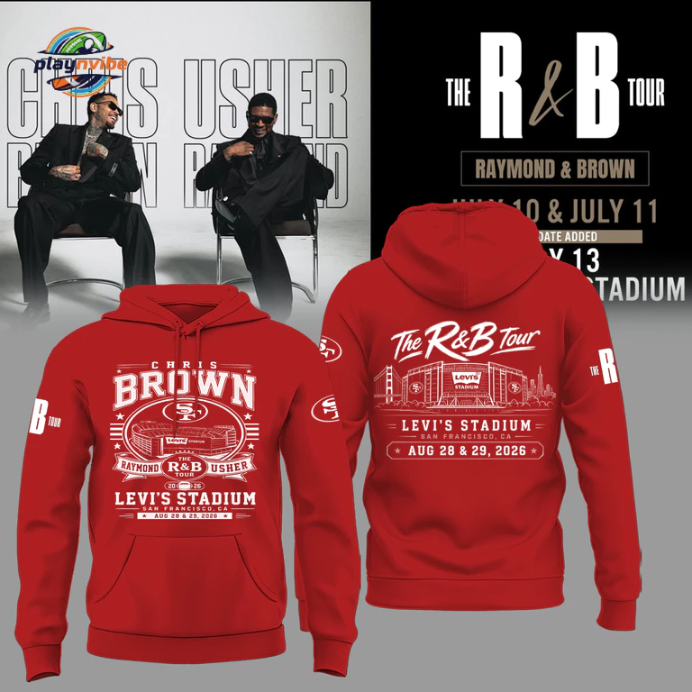 Chris Brown & Usher The R&B Tour 2026 Hoodie Chris Brown & Usher The R&B Tour 2026 Hoodie
