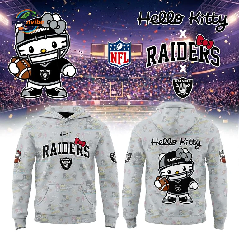 Las Vegas Raiders Hello Kitty 2026 Hoodie Las Vegas Raiders Hello Kitty 2026 Hoodie