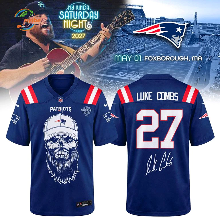 Luke Combs x New England Patriots Tour 2027 Jersey
