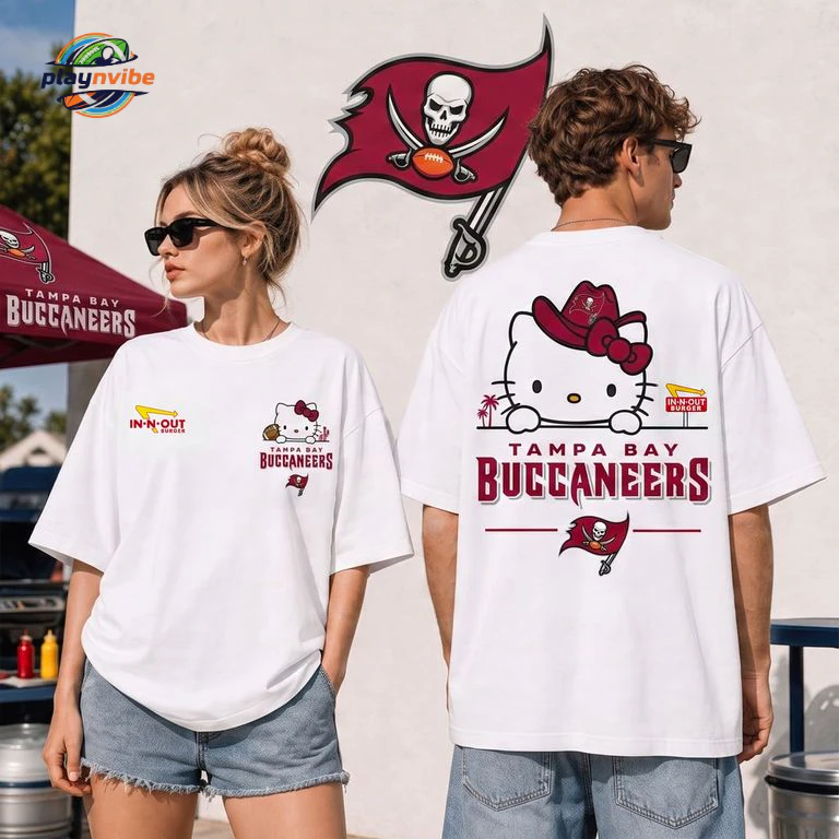 Tampa Bay Buccaneers x Kitty Burger Game Day 3D T-Shirt Tampa Bay Buccaneers x Kitty Burger Game Day 3D T-Shirt