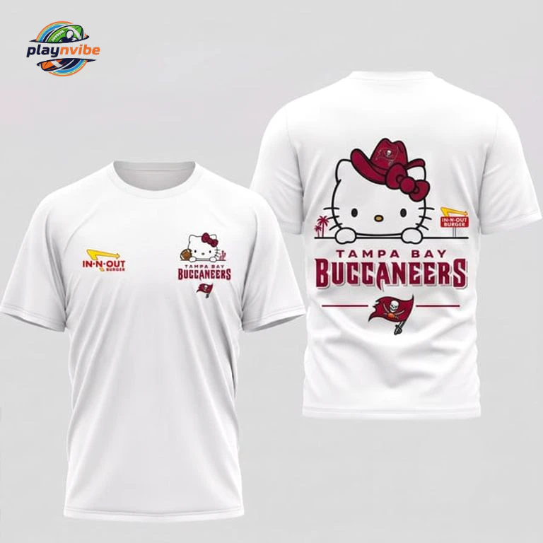 Tampa Bay Buccaneers x Kitty Burger Game Day 3D T-Shirt