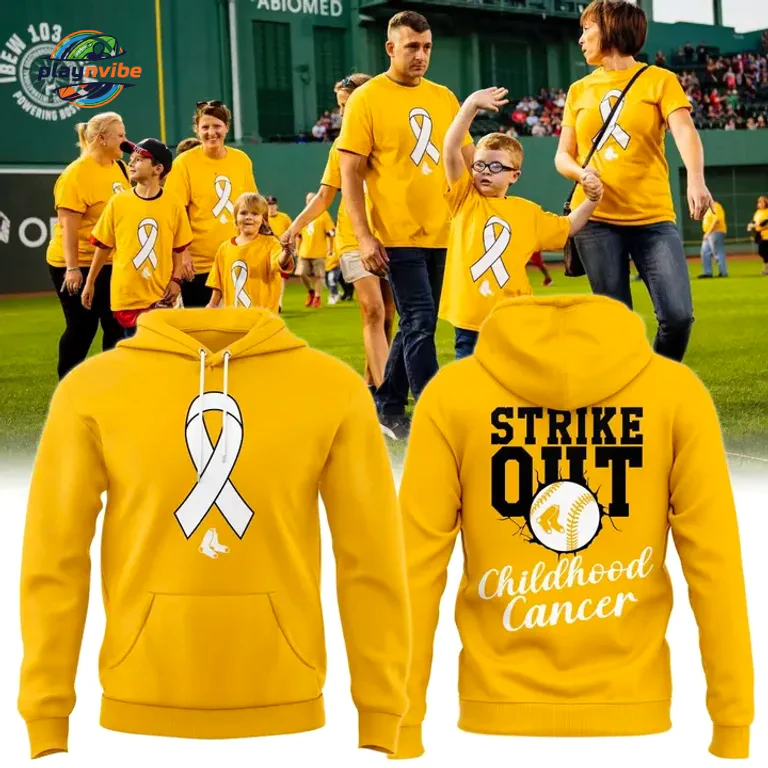 Boston Red Sox Childhood Cancer Awareness Day Hoodie Boston Red Sox Childhood Cancer Awareness Day Hoodie