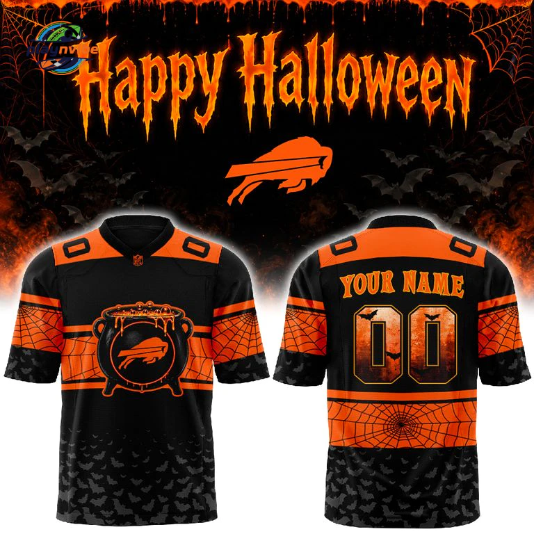 Buffalo Bills x Halloween Day 26 Custom Name Jersey