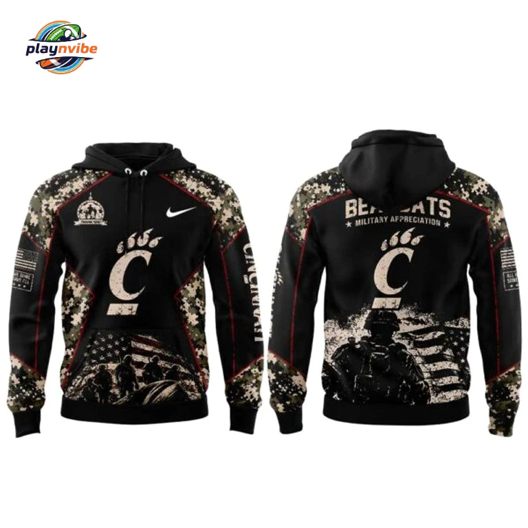 Cincinnati Bearcats Military Appreciation 2026 Hoodie