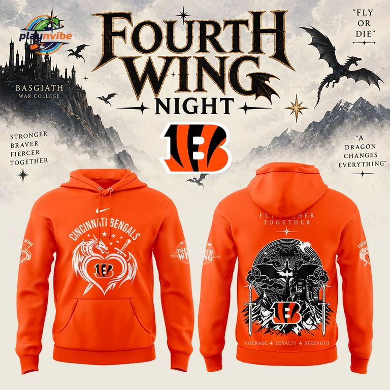 Cincinnati Bengals Fourth Wing Night 2026 Hoodie