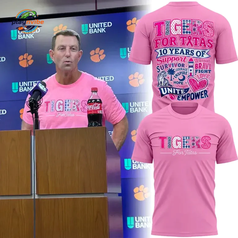 Clemson Tigers Tatas Clemson Football T-Shirt