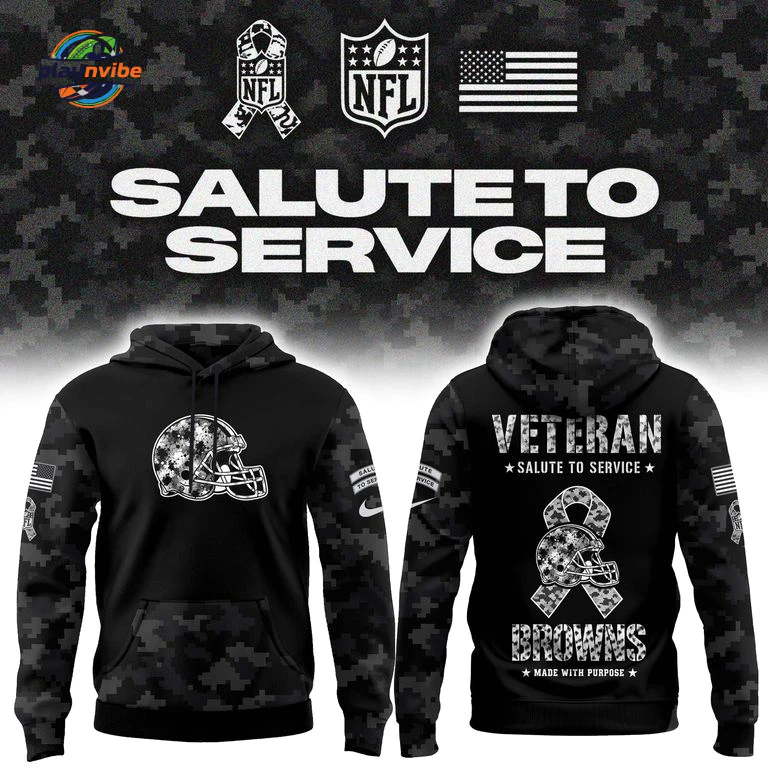 Cleveland Browns Salute To Service Hoodie