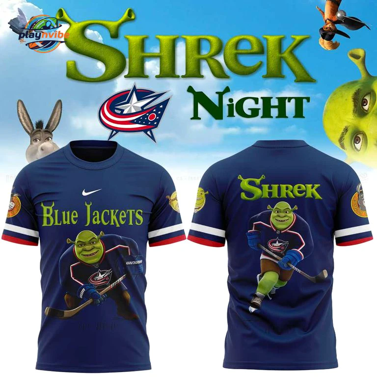 Columbus Blue Jackets Shrek Night 2026 Hoodie