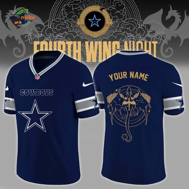 Dallas Cowboys Fourth Wing Night Custom Jersey