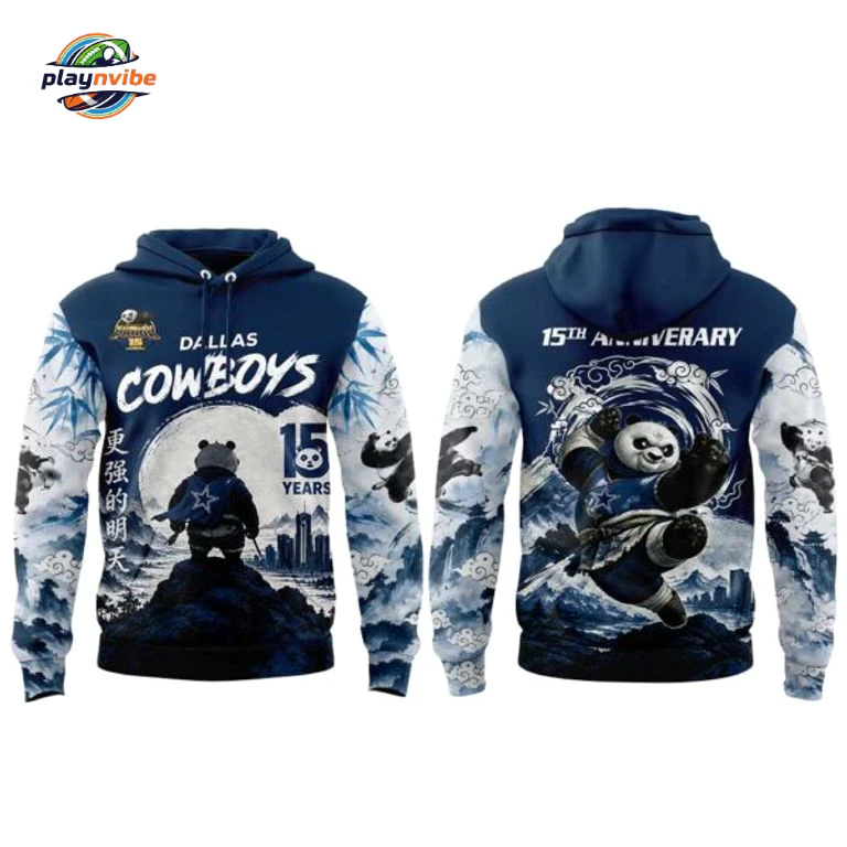 Dallas Cowboys Kung Fu Panda 15th Anniversary Hoodie