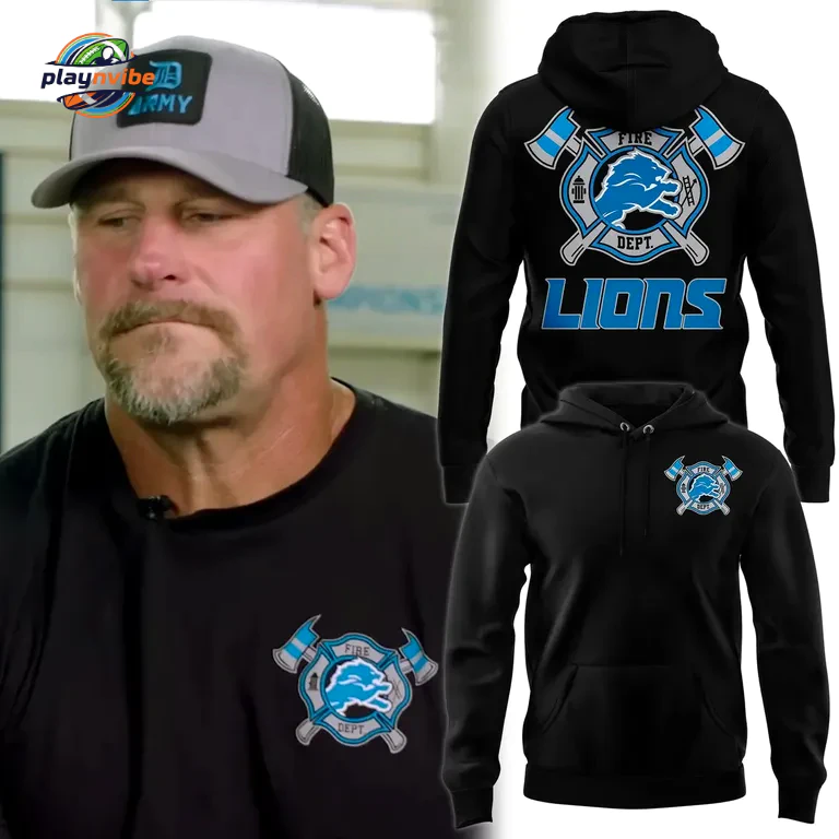 Detroit Lions Fire Department Tribute Hoodie