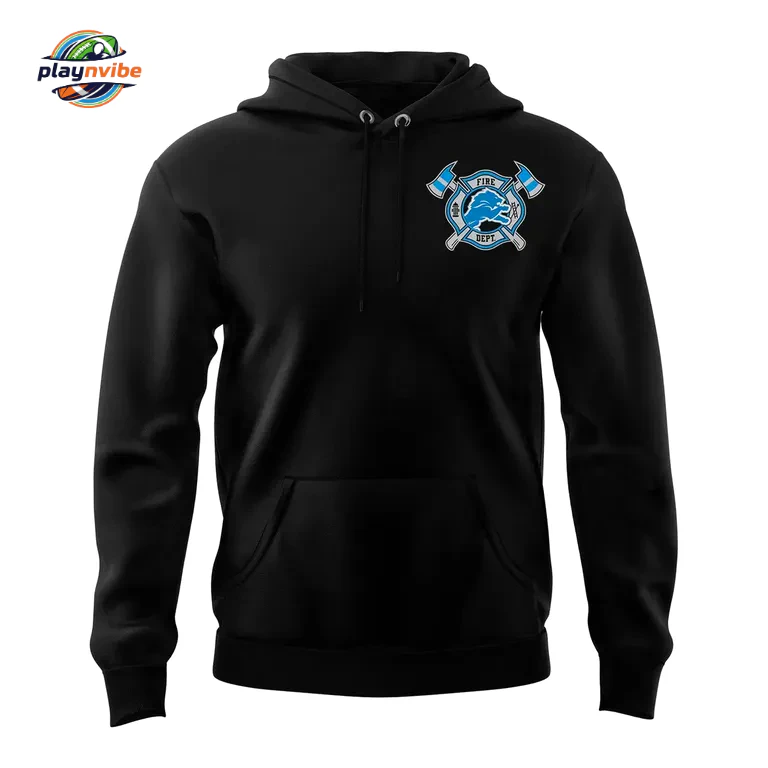 Detroit Lions Fire Department Tribute Hoodie