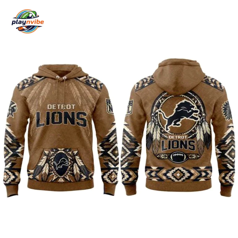 Detroit Lions Native American Heritage 2026 Hoodie