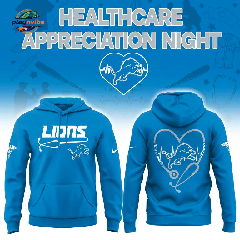 Detroit Lions Nurse Appreciation Hoodie