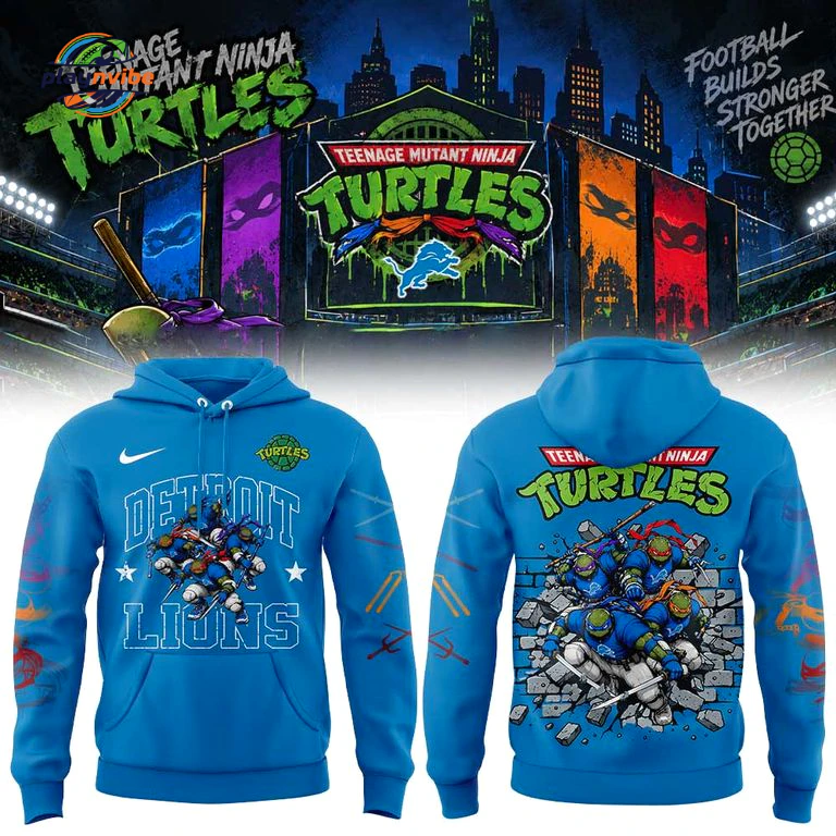 Detroit Lions x TMNT Edition Hoodie