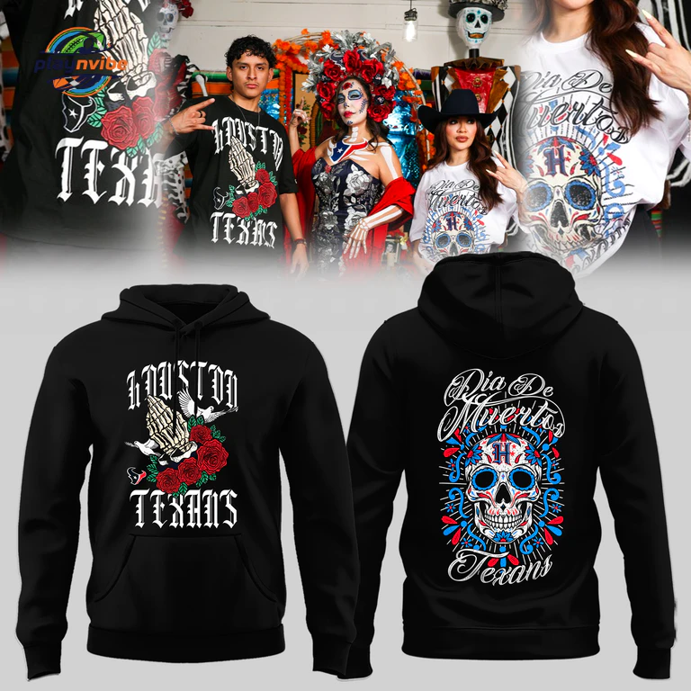 Día de los Muertos x Texans Hoodie Día de los Muertos x Texans Hoodie